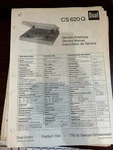 Dual CS620Q CS-620Q Repair Service Manual From The Usa **original**. Fixed Price $12.79.