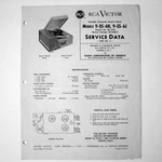 Rca Models 9-ES-6H 9-ES-6J Portable Phono Record Player Service Manual 1957. Fixed Price $8.55.