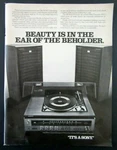 1975 Sony HP-810 Compact Stereo System Magazine Ad. Fixed Price $12.99.
