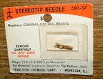 Ge Vr-i Stereo Needle 501-S7 For Triple Play RPX040A Rpj 01S, P1 N350-1S EV2745. Fixed Price $11.89.
