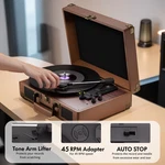 Record Player, 3-SPEED 33/45/78RPM Vinyl Spinner With 2 Built-in Stereo Speakers. Fixed Price $149.99.