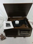 Crosley Serenade 8-IN-1 Multi-format Record Player With Bluetooth, 3-SPD Phono. Fixed Price $124.99.