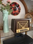 Mid Century Modern Bluetooth Stereo Vintage Bookshelf Radio Mcm. Fixed Price $79.95.