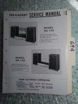 Sharp SG-133 SR-132 Service Manual Original Repair Book Stereo Turntable Radio. Fixed Price $25.00.