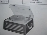 Columbia C1002-T Phonograph Photofact. Fixed Price $6.00.