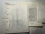 Sony HP-550 Music System Turntable Service Materials Manual Original Oem Genuine. Fixed Price $24.99.