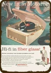1957 Motorola 3H24 Record Player Vintage-look **decorative Replica Metal Sign**. Fixed Price $27.99.
