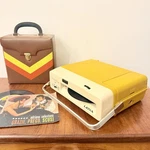 Vintage Lesa Mady 2 Record Player Yellow Mustard Turntable + Power Supply. Fixed Price $175.40.