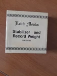 Keith Monks Stabilizer And Record Weight, Original Box, Boxed. Fixed Price $58.13.