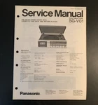 Panasonic SG-V01 Record Player, Tape, Am/fm, Original Service Manual 1983. Fixed Price $15.99.