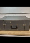 Westinghouse Vintage Suitcase Record Player With Detachable Speakers, Gray. Fixed Price $2000.00.