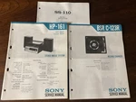 Sony HP-161 Bsr C-123R Stereo System Turntable Service Manual Vintage Oem SS-110. Fixed Price $29.99.