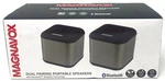 Magnavox Dual Pairing Portable Speakers W/ Bluetooth Sealed Solo Mode Partner. Fixed Price $44.99.