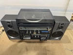 Soundesign 5958 Stereo Receiver Cassette Track Players Turntable Speakers Read. Fixed Price $199.99.