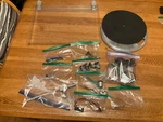 Vintage Jvc L-A100 Belt Drive Turntable Parts, Head Shell, Platter, Feet, Motor. Fixed Price $12.00.