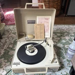 General Electric Solid State Automatic Vintage Record Player Model V631K. Fixed Price $220.00.