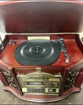 Memorex Player Vintage Style Radio Cd Tape Turntable Recordable Mahogany. Fixed Price $89.99.