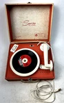 Vintage Spear-tone By Lionel Phonograph Model 42000 With Johnny Cash Record. Fixed Price $34.99.