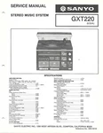 Sanyo GXT220 Stereo Music System Factory Repair Service Manual English. Fixed Price $14.99.