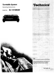 Technics SL-1210M3D Turntable Owners Instruction Manual Reprint. Fixed Price $22.24.
