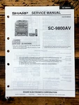 Sharp SC-9800AV Stereo Service Manual *original*. Fixed Price $19.97.