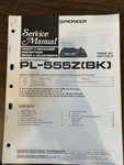 Pioneer PL-555Z PL555Z(BK) Turntable Service Manual **original** Not Copy. Fixed Price $14.99.
