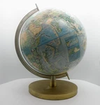 Vtg Rand Mcnally World Portrait Globe Usa A-110000-751 Raised Relief 1970S Sovie. Fixed Price $49.99.
