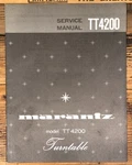 Marantz TT4200 TT-4200 Record Player / Turntable Service Manual *original*. Fixed Price $19.97.