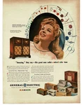 1946 General Electric Radio Floor Console Frances Langford Star. Fixed Price $15.95.