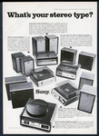 1969 Sony Stereo System Models HP-480A HP-580 188 465 155 Photo Print Ad. Fixed Price $29.97.