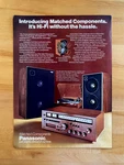 1977 Print Ad Panasonic Matched Components Hi-fi RA-6100 RD-3600 SB-1600. Fixed Price $6.99.