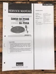 Sansui DA-P550A DA-P555A Record Player / Turntable Service Manual *original*. Fixed Price $14.97.