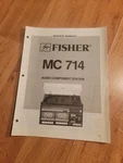 Fisher Mc 714 Stereo System Service Manual. Fixed Price $18.88.