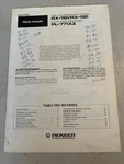 Pioneer PL-771AZ / RX-1181 RX-1191 Operating Instructions (french Francais). Fixed Price $7.25.
