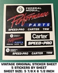 Federal Mogul Performance Parts Vintage Original Decal Sheet (5)STICKER. Fixed Price $7.23.